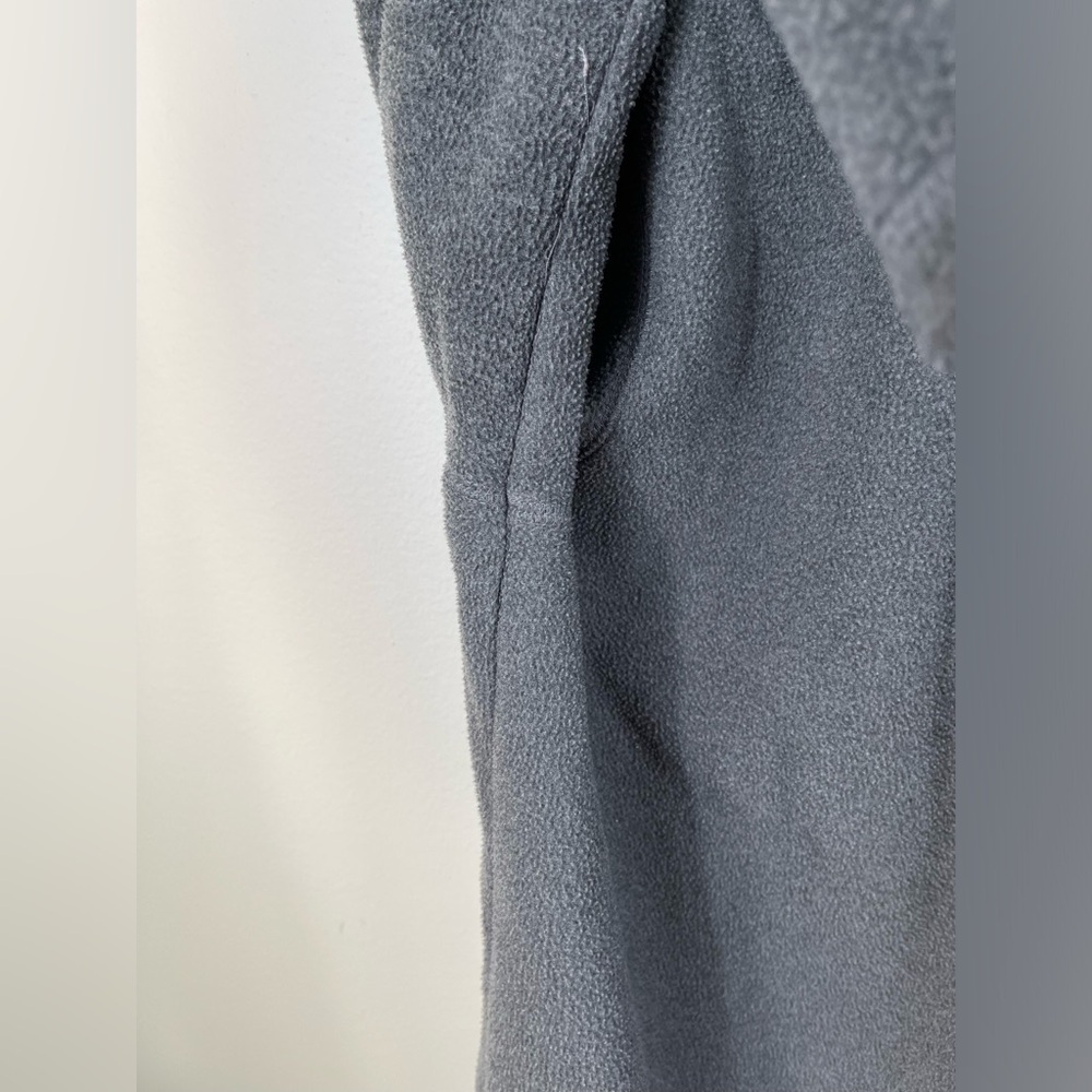 Gray Hooded Jacket Fleece Button Closure Women by Lauren Ralph Lauren Size L - Picture 6 of 15